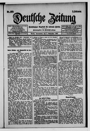 Deutsche Zeitung vom 03.11.1900