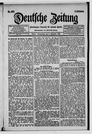 Deutsche Zeitung vom 08.11.1900