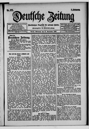 Deutsche Zeitung vom 21.11.1900