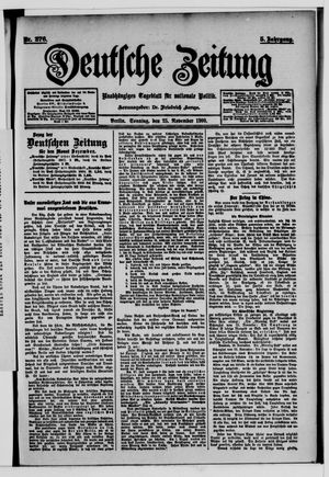 Deutsche Zeitung vom 25.11.1900