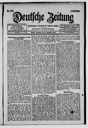 Deutsche Zeitung vom 09.12.1900