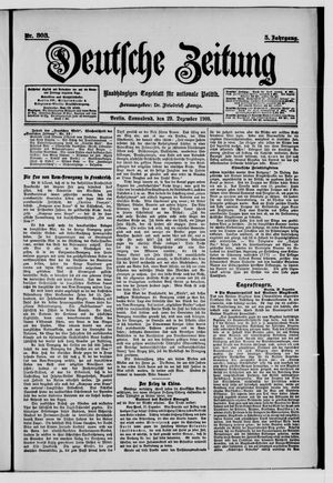 Deutsche Zeitung vom 29.12.1900