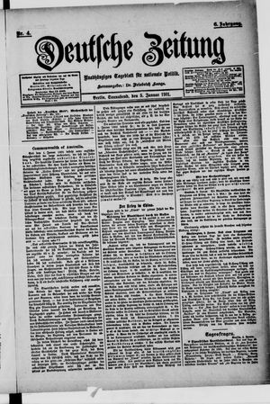 Deutsche Zeitung vom 05.01.1901