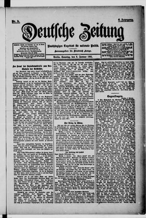 Deutsche Zeitung vom 06.01.1901