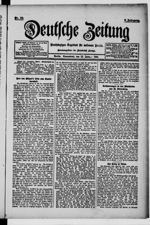 Deutsche Zeitung vom 12.01.1901