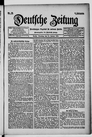 Deutsche Zeitung vom 15.01.1901