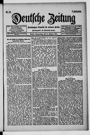 Deutsche Zeitung vom 17.01.1901