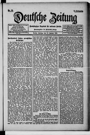 Deutsche Zeitung vom 18.01.1901