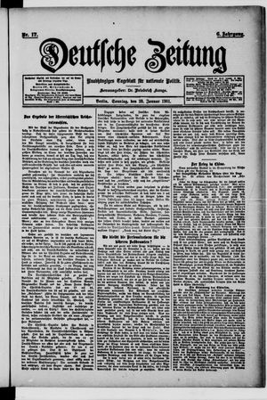 Deutsche Zeitung vom 20.01.1901