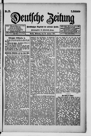 Deutsche Zeitung vom 23.01.1901