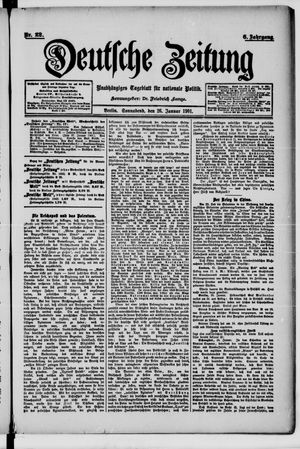 Deutsche Zeitung vom 26.01.1901