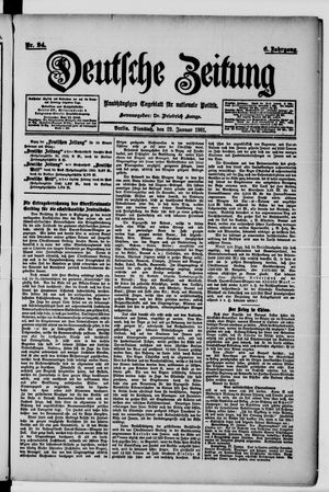 Deutsche Zeitung vom 29.01.1901