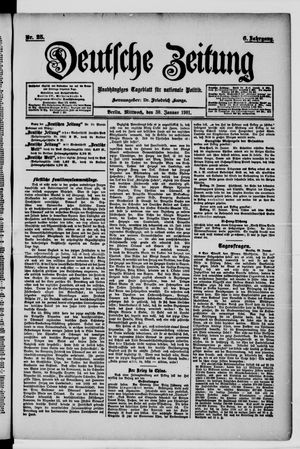 Deutsche Zeitung vom 30.01.1901