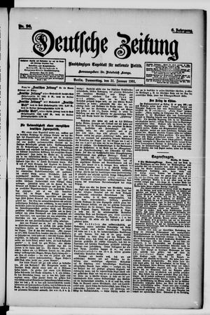 Deutsche Zeitung vom 31.01.1901