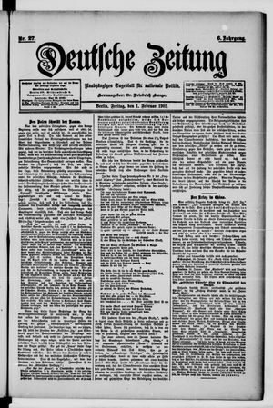 Deutsche Zeitung vom 01.02.1901