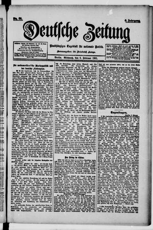 Deutsche Zeitung vom 06.02.1901