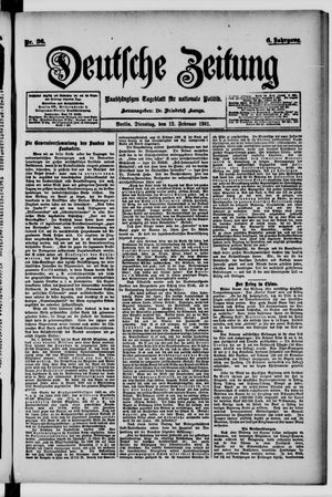 Deutsche Zeitung vom 12.02.1901