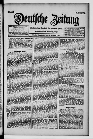 Deutsche Zeitung vom 16.02.1901