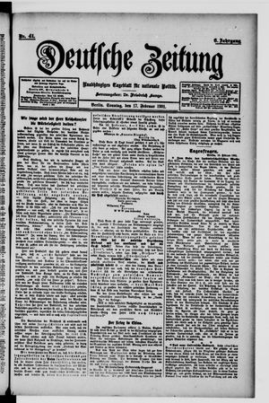 Deutsche Zeitung vom 17.02.1901