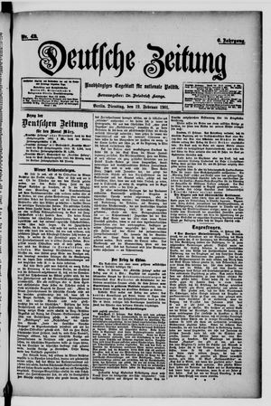 Deutsche Zeitung vom 19.02.1901