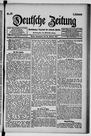 Deutsche Zeitung vom 23.02.1901