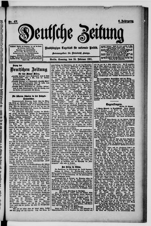 Deutsche Zeitung vom 24.02.1901