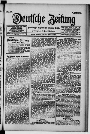 Deutsche Zeitung vom 26.02.1901