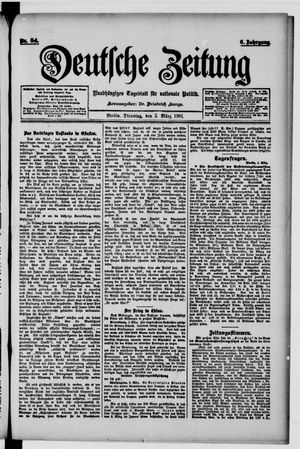 Deutsche Zeitung vom 05.03.1901
