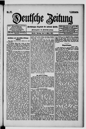 Deutsche Zeitung vom 08.03.1901