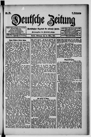 Deutsche Zeitung vom 13.03.1901