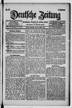 Deutsche Zeitung vom 20.03.1901