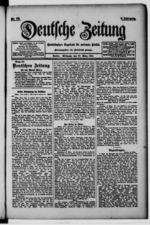 Deutsche Zeitung vom 27.03.1901