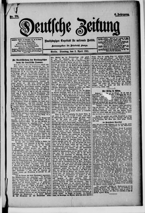Deutsche Zeitung vom 02.04.1901