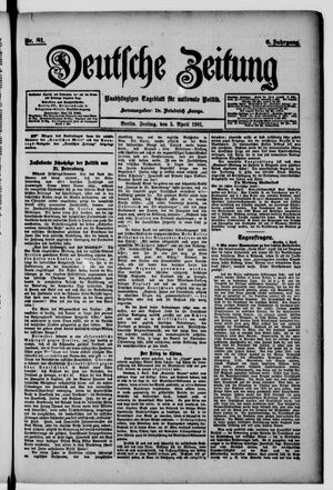 Deutsche Zeitung vom 05.04.1901