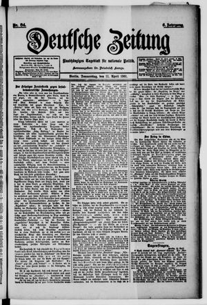 Deutsche Zeitung vom 11.04.1901