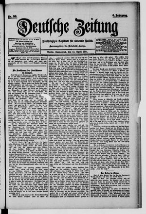 Deutsche Zeitung vom 13.04.1901
