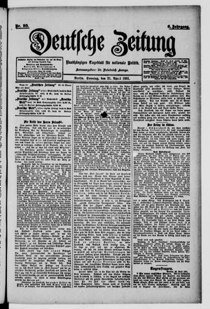 Deutsche Zeitung vom 21.04.1901