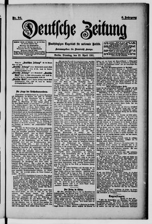 Deutsche Zeitung vom 23.04.1901