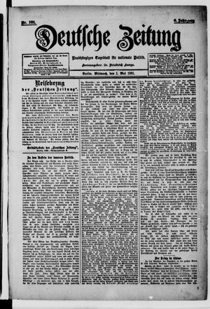 Deutsche Zeitung on May 1, 1901