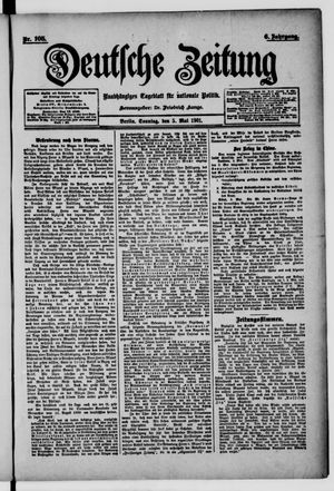 Deutsche Zeitung vom 05.05.1901