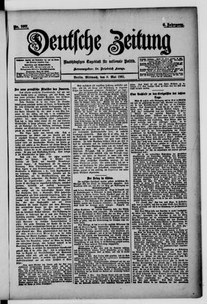 Deutsche Zeitung vom 08.05.1901