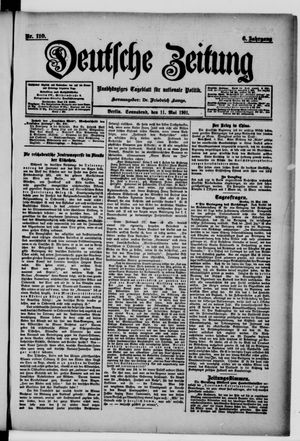 Deutsche Zeitung vom 11.05.1901