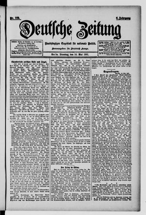 Deutsche Zeitung on May 14, 1901