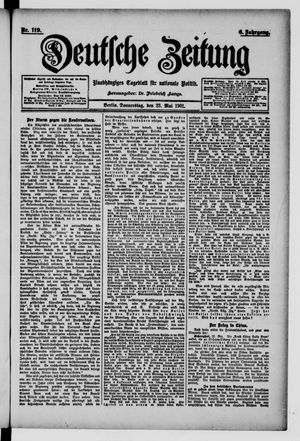 Deutsche Zeitung vom 23.05.1901