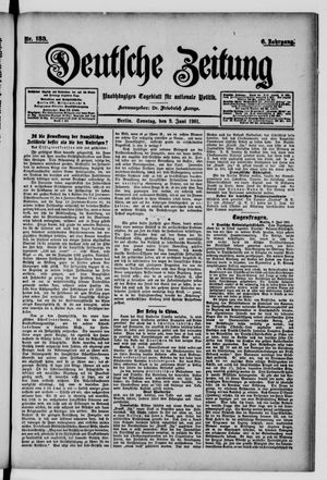 Deutsche Zeitung vom 09.06.1901