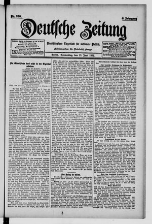 Deutsche Zeitung vom 13.06.1901