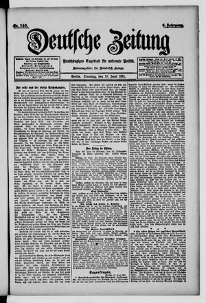Deutsche Zeitung vom 18.06.1901