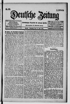 Deutsche Zeitung vom 14.07.1901