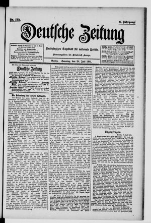 Deutsche Zeitung vom 28.07.1901