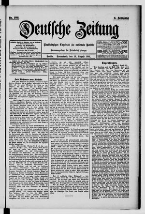 Deutsche Zeitung vom 10.08.1901
